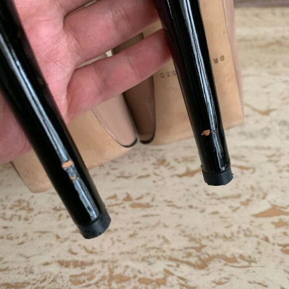 Women’s Brian Atwood patent leather drama Pump size 38 140mm heel - Picture 3 of 11